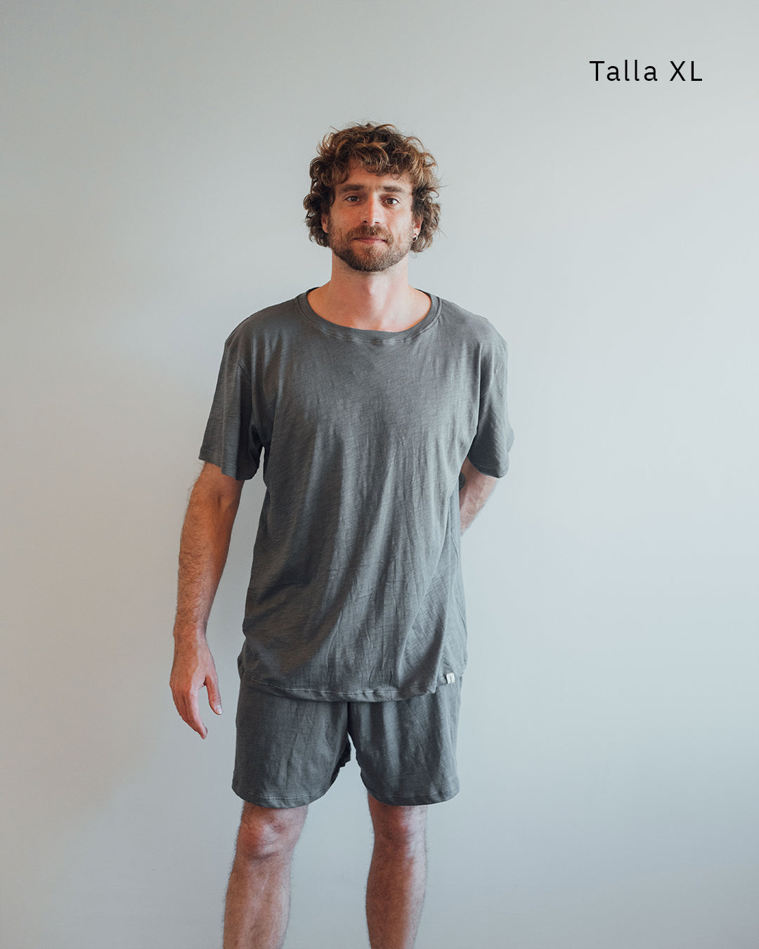 Pijama Algodón Pima Orgánico Gris