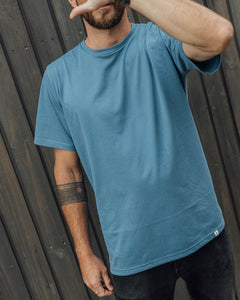 Polera Nº35 Azul Grisaceo 100% Algodón Pima