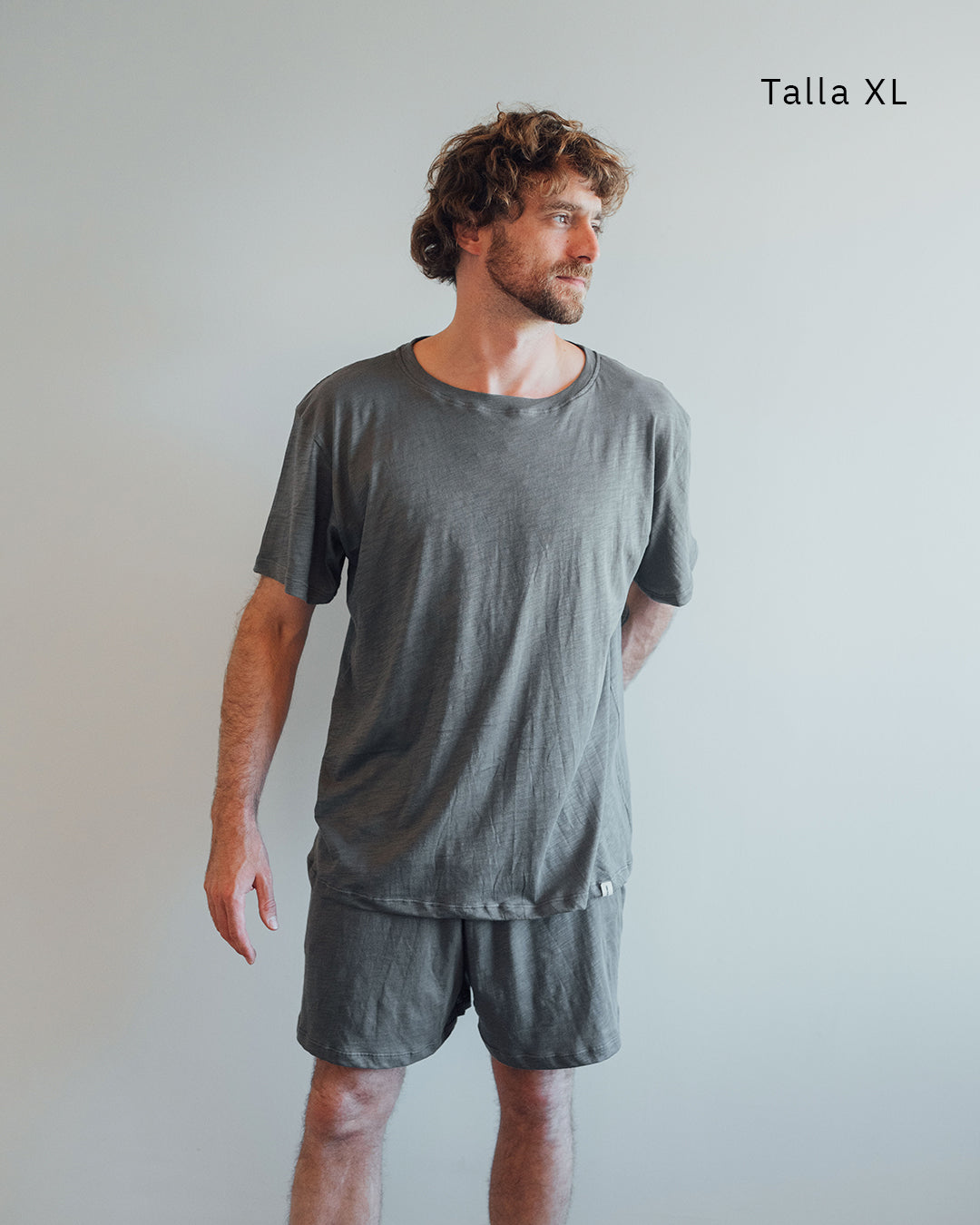 Pijama Algodón Pima Orgánico Gris