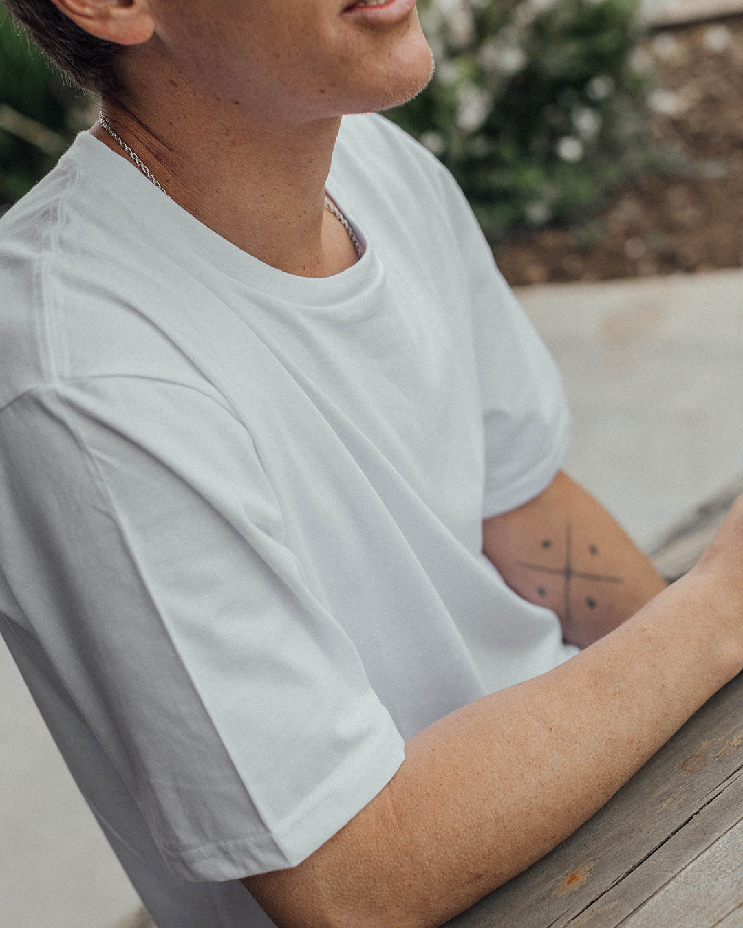 Polera N°35 Blanca 100% Algodón Pima