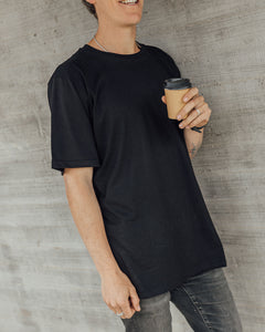 Polera N°35 Negro 100% Algodón Pima
