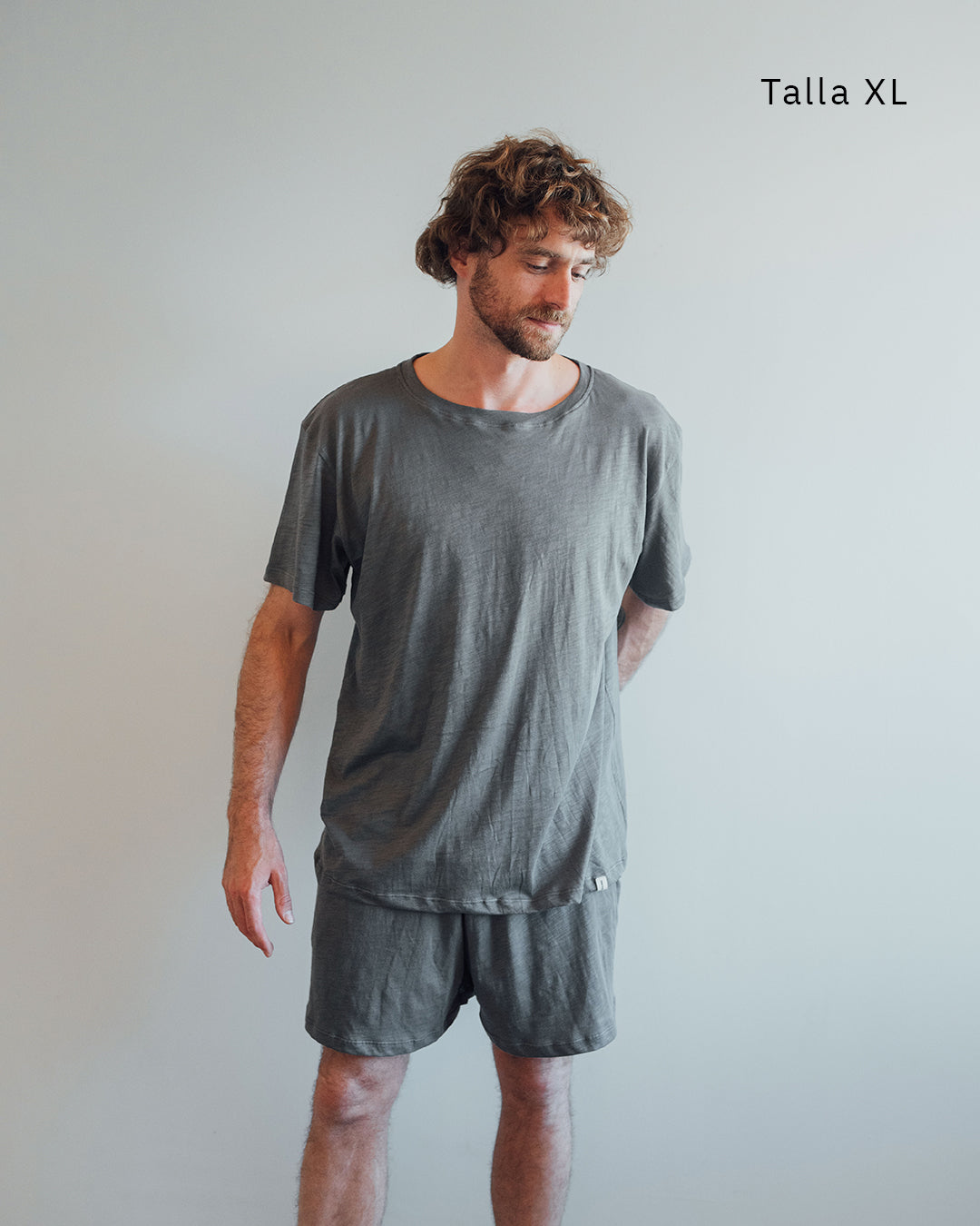 Pijama Algodón Pima Orgánico Gris