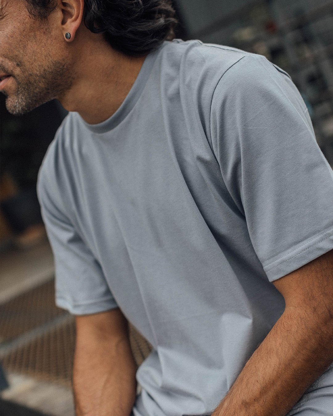 Polera Nº35 Ceniza 100% Algodón Pima